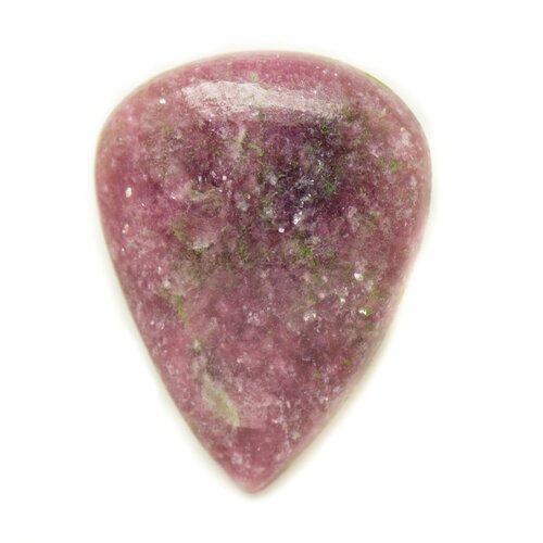 N3 - cabochon pierre - lépidolite violet rose goutte 32x24mm - 8741140017931