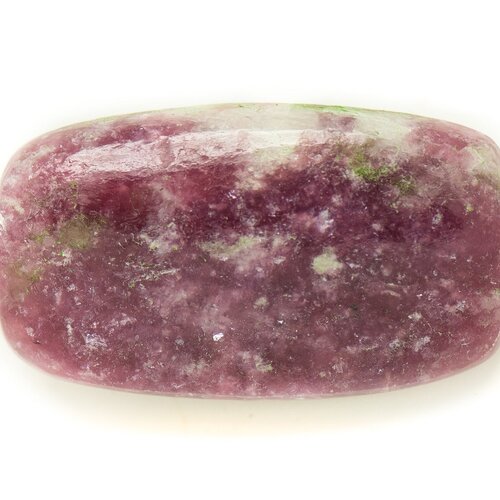 N2 - cabochon pierre - lépidolite violet rose rectangle 31x18mm - 8741140017924