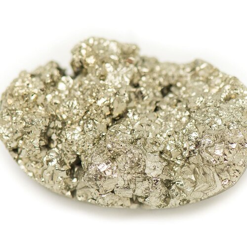 N28 - cabochon de pierre - pyrite dorée brut 25x15mm - 8741140018587