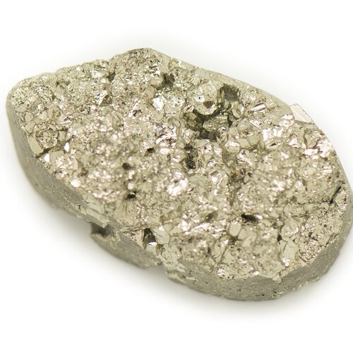 N18 - cabochon de pierre - pyrite dorée brut 24x13mm - 8741140018488