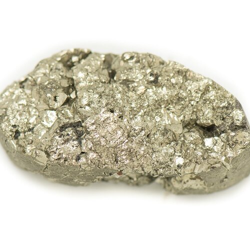 N17 - cabochon de pierre - pyrite dorée brut 28x14mm - 8741140018471