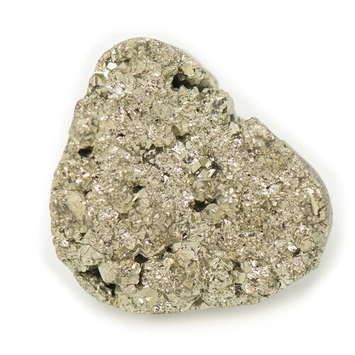 N12 - cabochon de pierre - pyrite dorée brut 21x19mm - 8741140018426