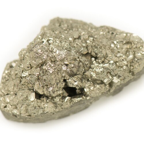 N1 - cabochon de pierre - pyrite dorée brut 31x29mm - 8741140018310