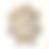 1pc - cabochon pierre semi précieuse - jaspe paysage beige ovale 18x13mm - 8741140005495