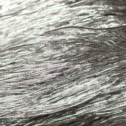 Echeveau 40 mètres env - fil cordon tissu nylon 0.3mm gris argenté - 8741140018822