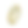 N25 - cabochon pierre - topaze jaune facettée ovale 15x10mm - 8741140019249