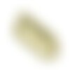 N18 - cabochon pierre - topaze jaune facettée rectangle 20x8mm - 8741140019126
