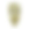 N13 - cabochon pierre - topaze jaune facettée goutte 17x11mm - 8741140019072