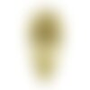 N12 - cabochon pierre - topaze jaune facettée goutte 17x10mm - 8741140019065