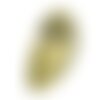 N6 - cabochon pierre - topaze jaune facettée goutte 18x11mm - 8741140019003