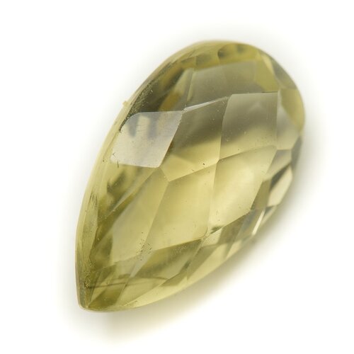 N6 - cabochon pierre - topaze jaune facettée goutte 18x11mm - 8741140019003