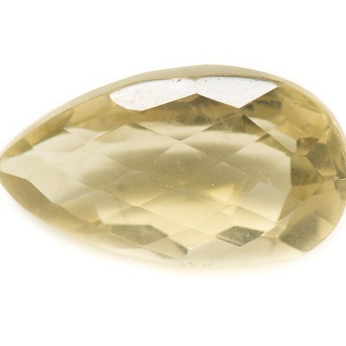 N5 - cabochon pierre - topaze jaune facettée goutte 19x11mm - 8741140018990