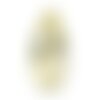N3 - cabochon pierre - topaze jaune facettée goutte 18x11mm - 8741140018976