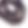 1pc - perle de pierre - améthyste boule 14mm gros trou 3mm - 8741140019362