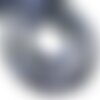 5pc - perles de pierre - sodalite bleu noir boules 8mm mat sablé givré - 8741140022423