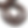 10pc - perles de pierre - obsidienne marron acajou mahogany boules 8mm mat sablé givré - 8741140022331