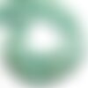 Fil 39cm 27pc environ - perles pierre - amazonite gouttes 14x10mm blanc vert turquoise