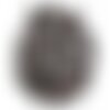 5pc - perles pierre grenat ronds plats palets 8mm rouge bordeaux noir