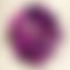 1pc - cabochon pierre - agate ovale 18x13mm blanc rose fuchsia framboise violet