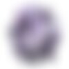 1pc - cabochon pierre améthyste ovale 18x13mm violet mauve blanc