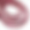 10pc - perles de pierre - tourmaline rose rondelles facettées 1-2mm