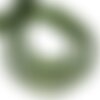 Fil 33cm 195pc env - perles de pierre - tourmaline verte rondelles facettées 2-3mm