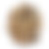 1pc - cabochon pierre jaspe paysage rond 10mm beige marron noir