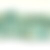 Fil 39cm 100pc environ - perles pierre amazonite chips palets rondelles 8-14mm blanc bleu vert turquoise