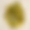 Fil 39cm 130pc environ - perles pierre jade olive chips palets rondelles 8-15mm vert jaune