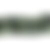 Fil 39cm 90pc environ - perles pierre agate mousse chips palets rondelles 8-11mm blanc vert