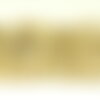 Fil 39cm 100pc environ - perles pierre quartz rutile chips palets rondelles 8-13mm blanc jaune marron doré