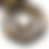 5pc - perles pierre oeil de tigre boules 10mm mat sablé givré marron noir reflets