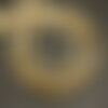 Fil 39cm 58pc environ - perles pierre quartz rutile boules 6-7mm jaune doré