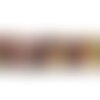 Fil 39cm 63pc environ - perles pierre jaspe mokaite multicolore boules 6mm