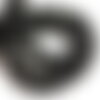 8pc - perles pierre - onyx noir mat sablé givré boules 8mm cercles brillants