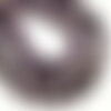 Fil 39cm 38pc env - perles de pierre - améthyste chevron boules 10mm