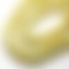 Fil 39cm 39pc environ - perles pierre jade boules 10mm jaune clair pastel