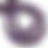 Fil 39cm 65pc environ - perles pierre lépidolite boules 6mm violet mauve