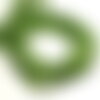 30pc - perles pierre jade boules 4mm vert olive clair transparent - 8741140016026
