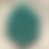 Fil 39cm 48pc environ - perles pierre turquoise synthèse boules facettées 8mm bleu turquoise