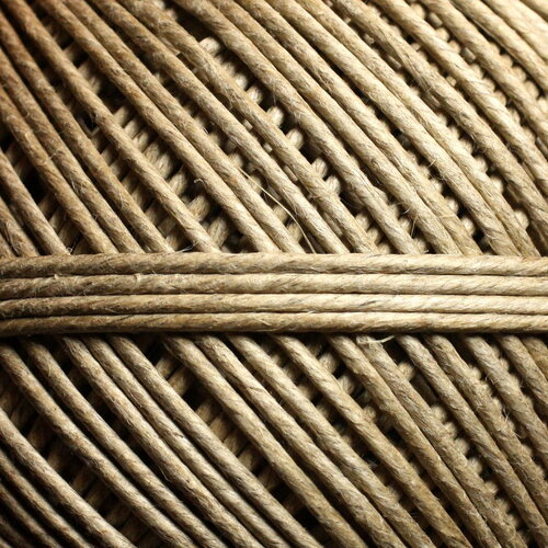 4 mètres - fil corde cordon ficelle lin naturel 1.5-2mm beige ecru