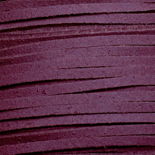 5 metres - fil corde cordon laniere suedine daim 3mm violet