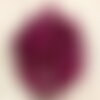 Fil 39cm 39pc env - perles de pierre - jade boules 10mm rose fuchsia rubis