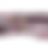 1pc - perle pierre mélange rubis saphir naturel boule facettée 5-6mm