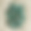 10pc - perles pierre turquoise synthese crane tete de mort 14mm bleu turquoise - 4558550036360