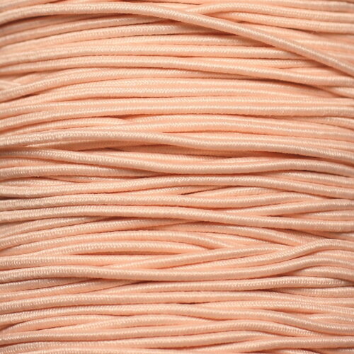 Bobine 100 mètres environ - fil corde cordon nylon tissu elastique 1mm rose saumon clair pastel