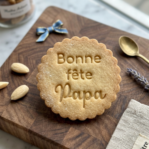Emporte-pièce bonne fête papa fête des pères – biscuits 2 en 1 personnalisés découpoir sablés cadeau gourmand diy français
