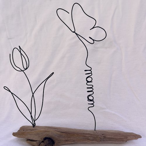 Jardin en bois flotté