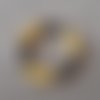 Bracelet tube jaune et gris
