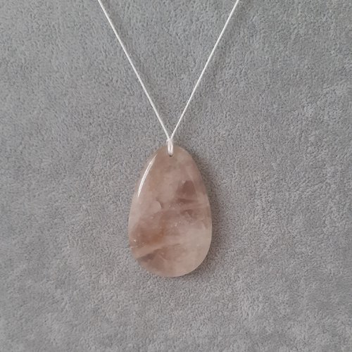 Collier quartz rose